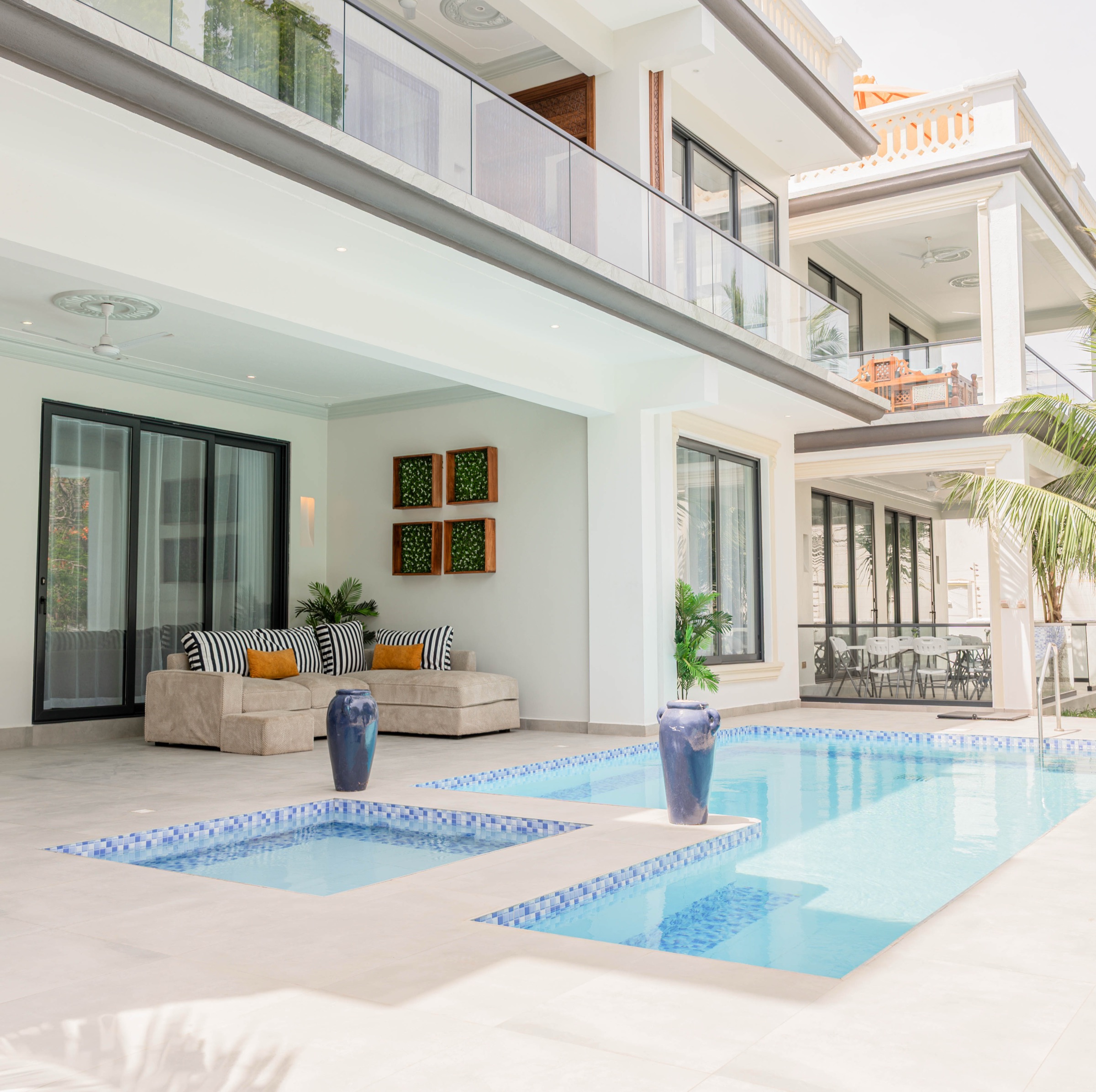 Ocean Villa private pool and multi-storey exterior — Diani Beach, Kenya